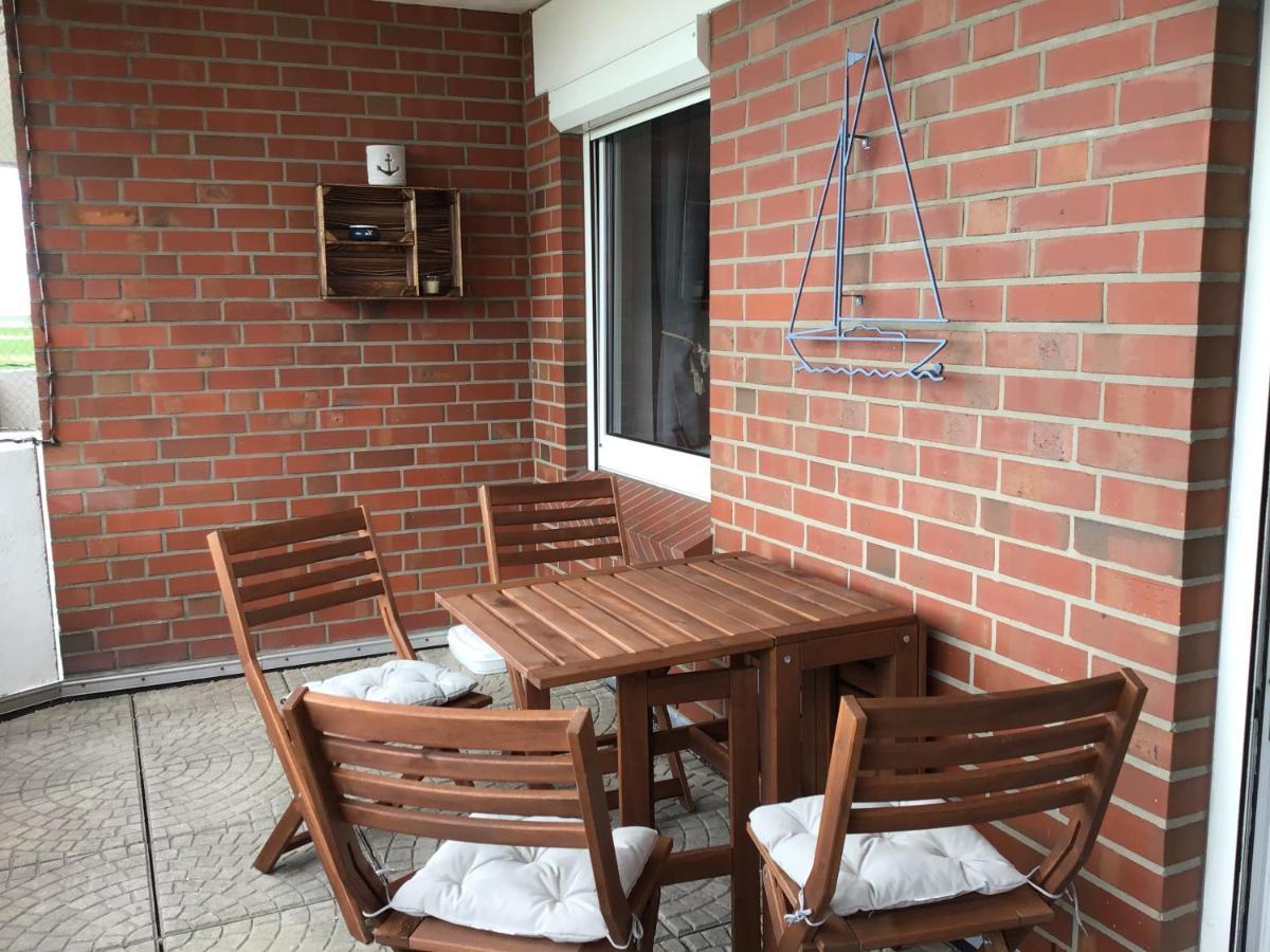 Liebevoll Eingerichtete Ferienwohnung Luettje Koje Dornum Bagian luar foto